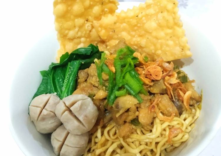 Resep Mie Ayam Jamur Ala Kampung, Lezat Sekali