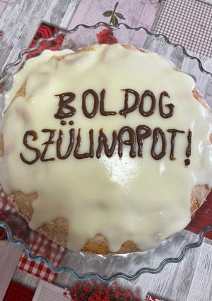Egyszerű barackos torta recept fotója