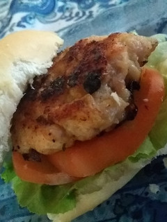 Una foto de Hamburguesas de picada de pollo