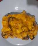 Картофельная запеканка с грибами и курицей