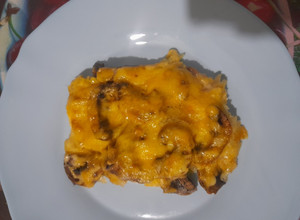 Фото Картофельная запеканка с грибами и курицей.