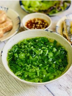 Hình của món Canh Cải Bó Xôi.