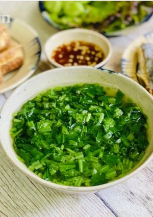 Hình của món Canh Cải Bó Xôi.