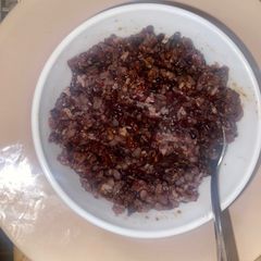 A picture of Karuppu kavuni arisi (Forbidden rice).