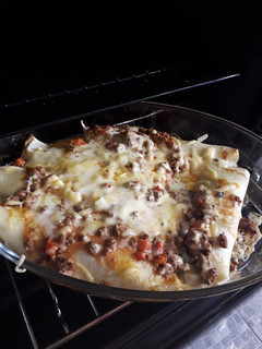 Una foto de Masa de canelones y relleno