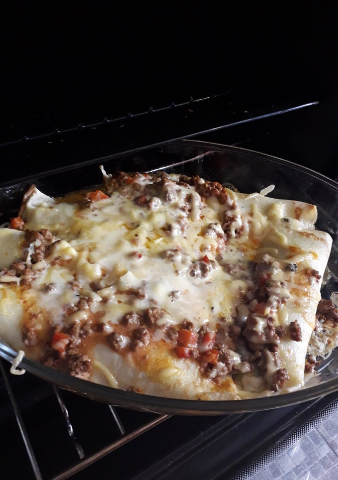 Una foto de Masa de canelones y relleno