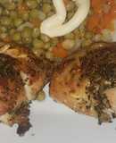 Muslo de pollo sabroso