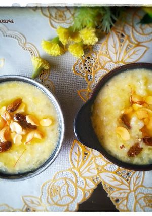 A picture of Moong dal&sabudana payasam.