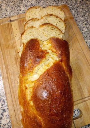 Kovászos fonott kalács recept fotója