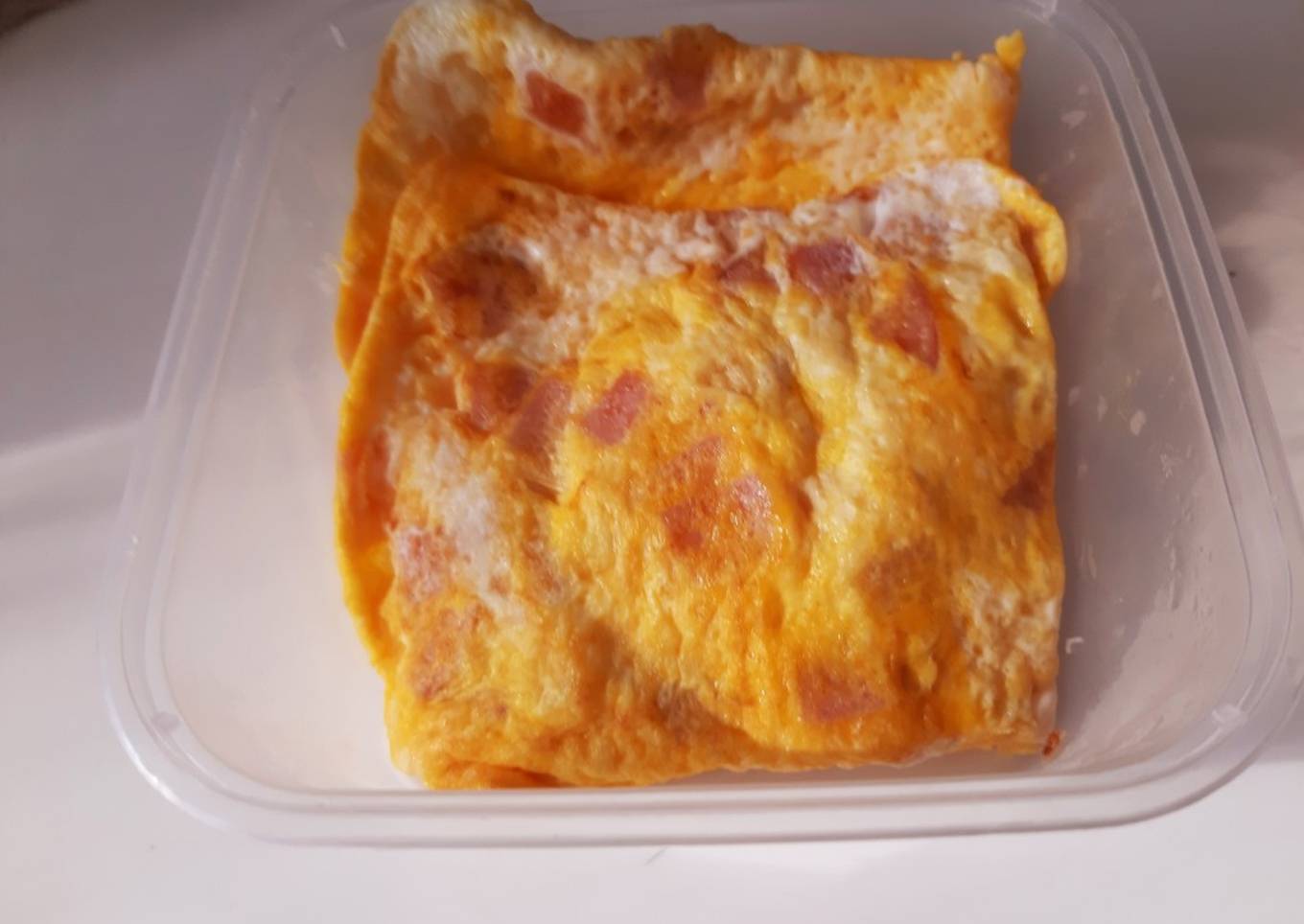 Telor dadar ham Isian roti tawar (#462)