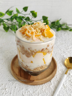 Foto resep Biscuit & Mango Cheese Cake in Glass