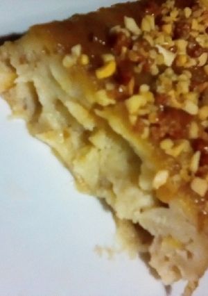 Una foto de Budín de manzanas al caramelo 🍎