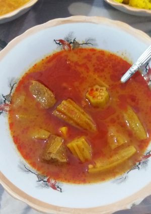 عکسی از دستور خورشت بامیه 😋