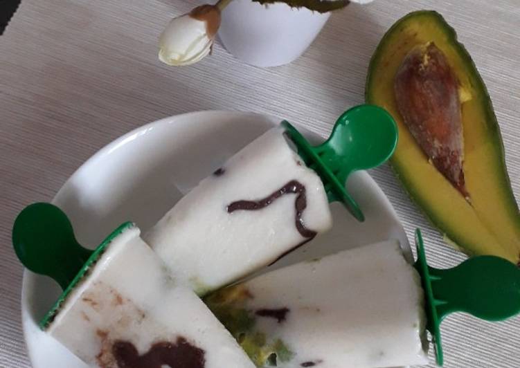 Langkah Mudah untuk Menyiapkan Es cream susu alpukat, Sempurna