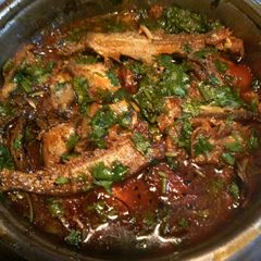 A picture of Kajori fish curry.