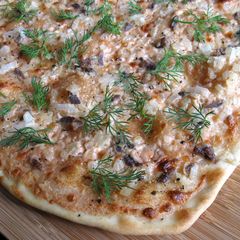 A picture of Anchovy Flammkuchen.