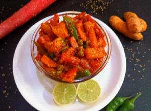 A picture of Instant mix veg pickle.