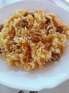 Una foto de Arroz rojo (chistorra)