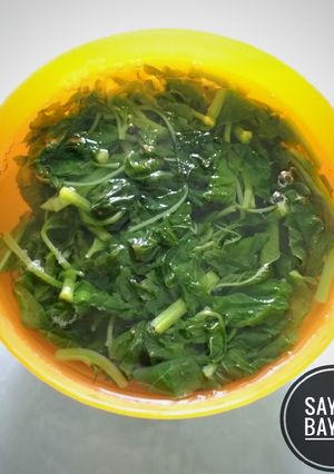 Foto resep Sayur bayam