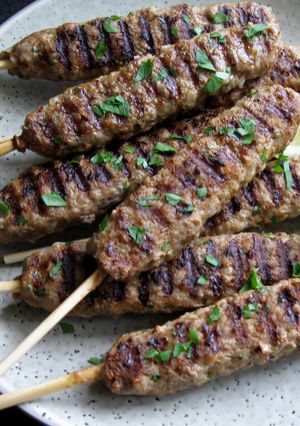 A picture of Lamb Kofta Kebabs.