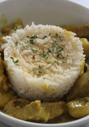 Une photo de Sauté de veau au curry