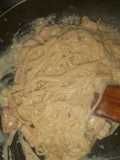 Salsa Alfredo con fideos