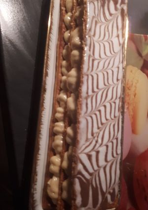 Une photo de Mille feuille au café