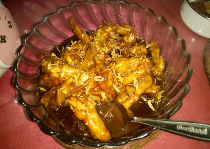 Sayap ayam kecap "teriyaki"