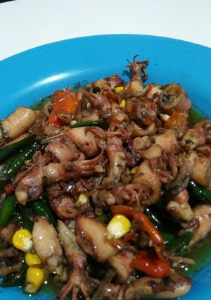 Foto resep Tumis cumi cabe ijo