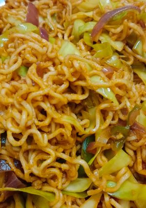 A picture of Desi Maggi Chowmin.