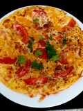 My Herby Ham,Tomato 🍅 & Cheese Omelette 🧀😀