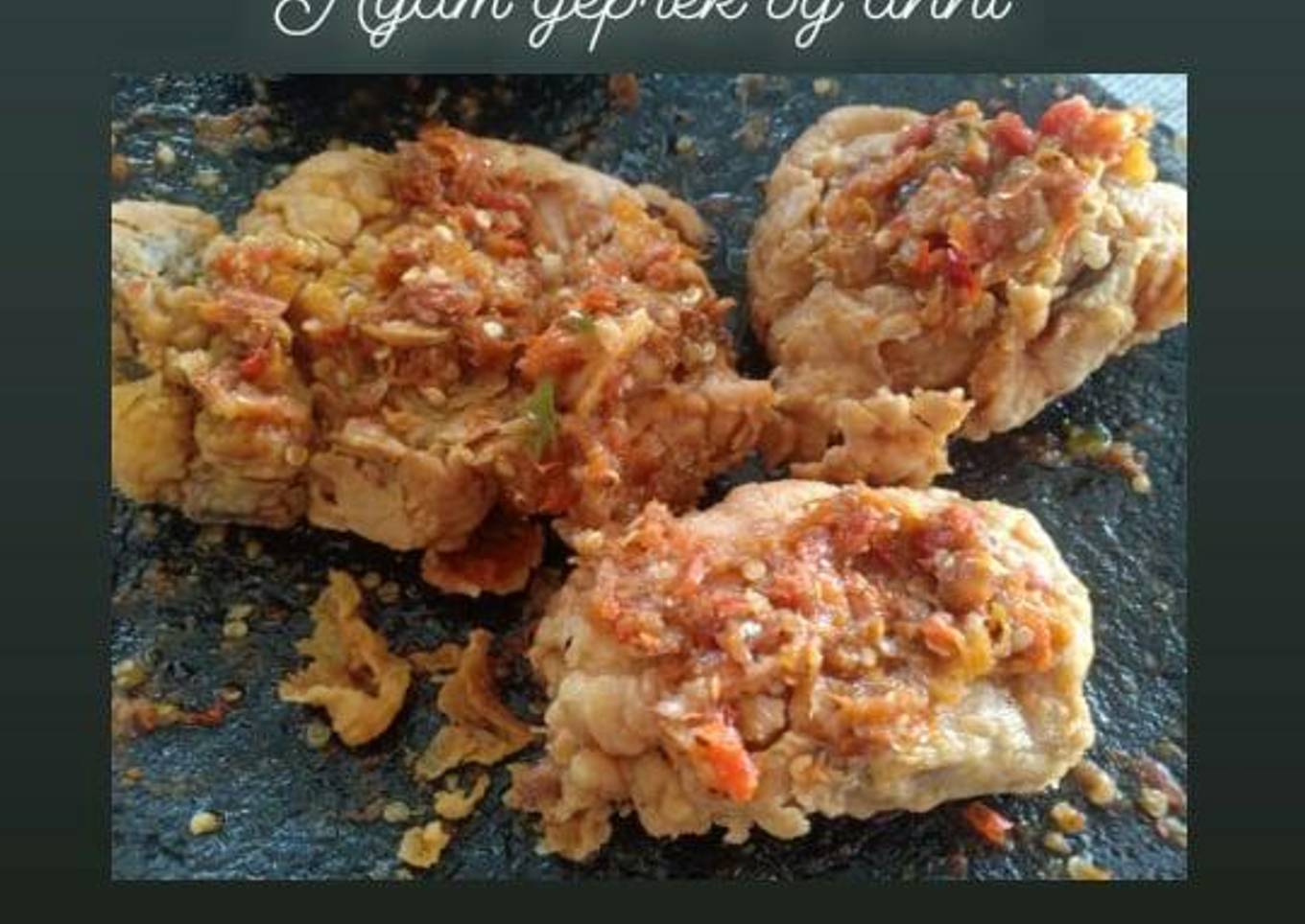Ayam geprek home made by ani