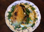 A picture of butter poached mushrooms