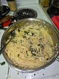 Lemon artichoke spinach pasta