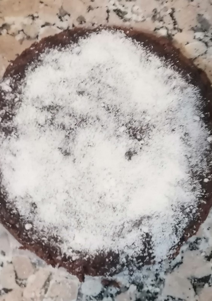 Una foto de Brownie de chocolate y pera healthy. Para disfrutar a lo grande