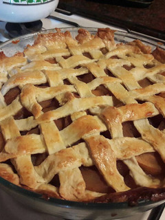 Una foto de Pie de manzana