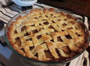 Una foto de Pie de manzana