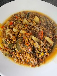Foto de Lentilha com batata e abobrinha