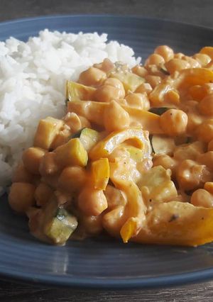 Une photo de Poêlée de légumes coco