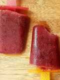 Berry ice lollies