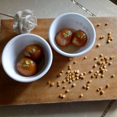 A picture of Chane ki dal ke Gulab Jamun.