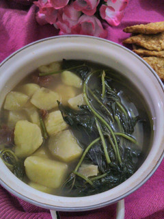 Foto resep Sayur Asem Daun ubi rambat (godong telo)