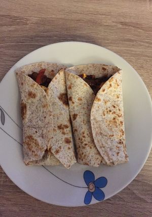 Una foto de Fajitas vegetarianas
