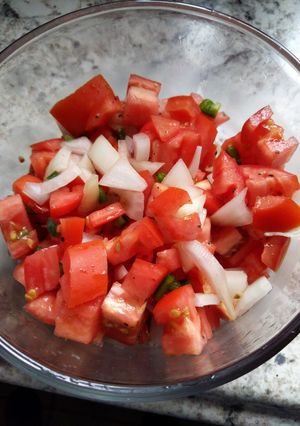 A picture of Mostly Homemade Fresh Salsa.