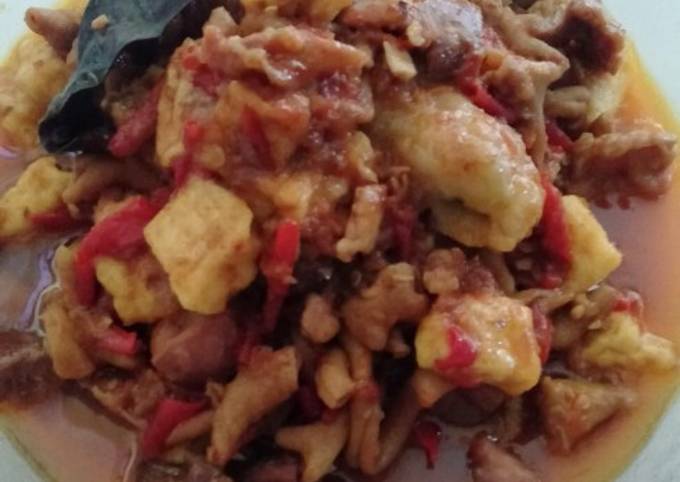 Sambal goreng usus tahu ampela ati simple