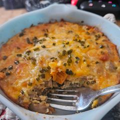 A picture of Kimchi Fried Rice Frittata.