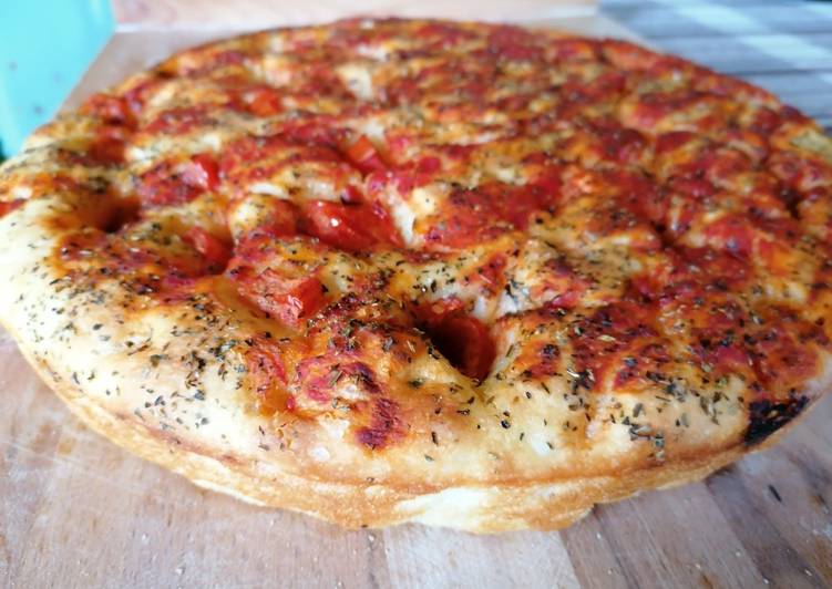 Recetta di Perfect Focaccia con pomodorini e origano