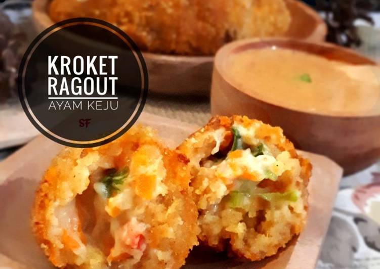 Kroket ragout ayam keju