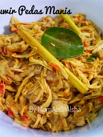 Bagaimana Menyiapkan Ayam Suwir Pedas Manis (no minyak, no gula) Enak Dan Mudah