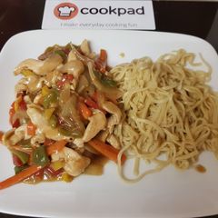 A picture of My Chicken, Sweet Peppers. Stir Fry 😘.